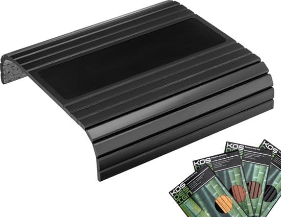 Hoe kan ik mijn houten vloer het beste beschermen met een houtcoating? 1 Kos Design Flexibel Dienblad Armleuning – Armleuning Bescherming – Dienblad Bank – Bamboe – Beschermende Coating - Zwart – Anti Slip